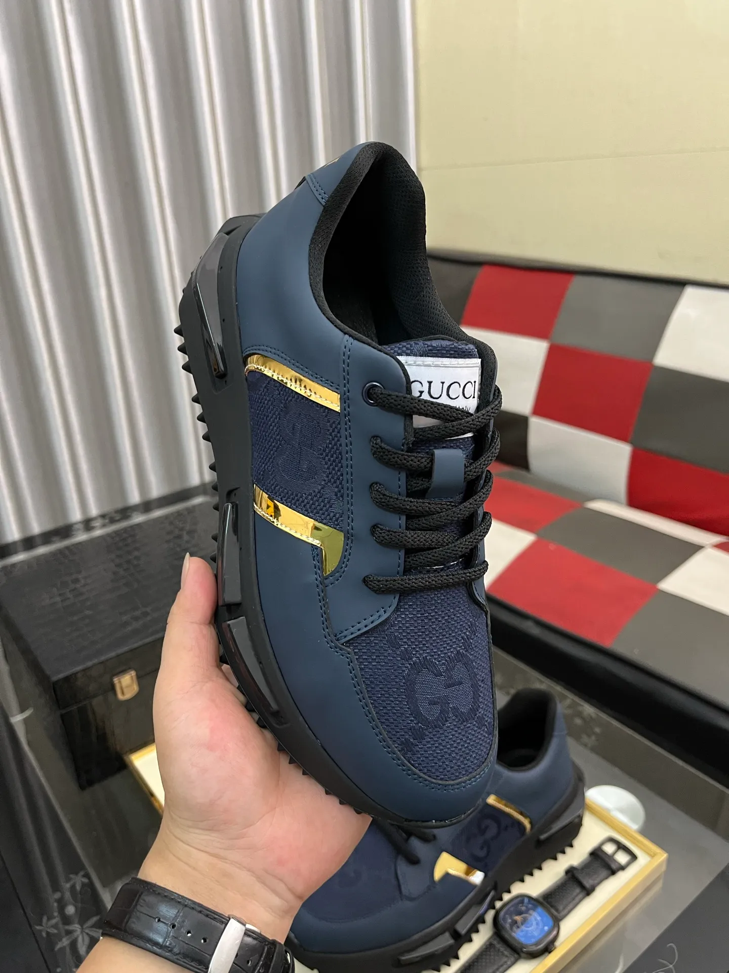 Men's Men's Shoes 💰458⌚️⌚️【GUCCI】Gucci men's latest white shoe series casual shoes! The official website is built 1:1. Upper: Made of imported cowhide, with electric embroidery ➕Inner lining: Made of high-quality first-layer pigskin, soft and comfortable. Picky material selection and exquisite workmanship give you the best enjoyment. Size: 38-44 yards, 4️⃣ colors available.